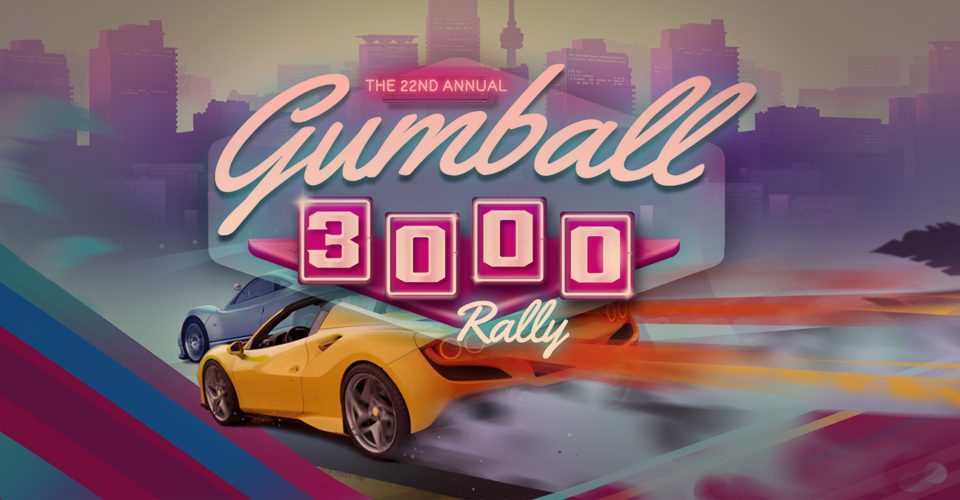 Fast cars in the Gumball 3000 rally slot.